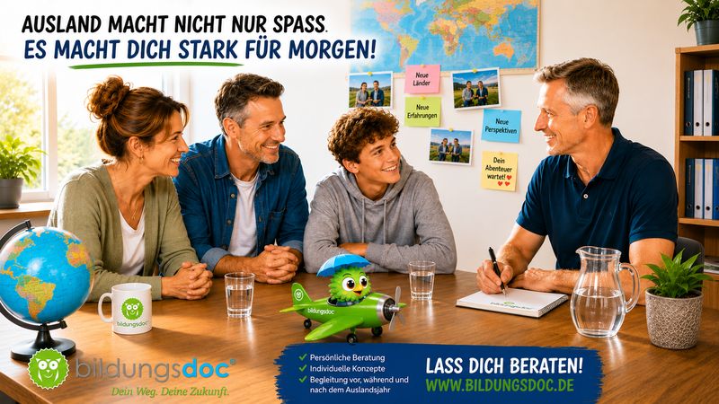 bildungsdoc® Beratung – Auslandsjahr, Persönlichkeitsentwicklung und Arbeitsmarkt von morgen Persönliche Beratung bei bildungsdoc® in Dresden zum Schüleraustausch, High School Year und Auslandsjahr nach dem Abitur für den Arbeitsmarkt von morgen.