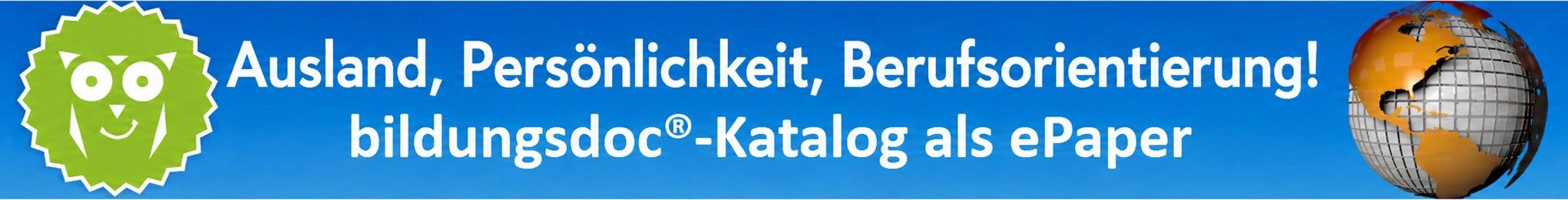 bildungsdoc®-Katalog – Ausland, Persönlichkeit und Berufsorientierung