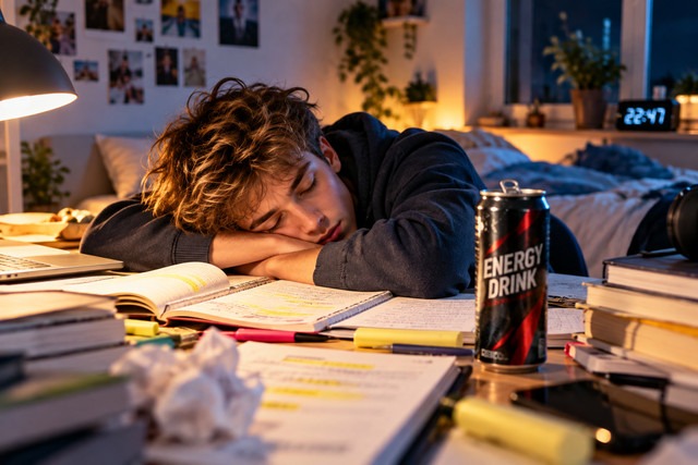 Prüfungsstress: Warum Schlaf wichtiger ist als der nächste Energydrink